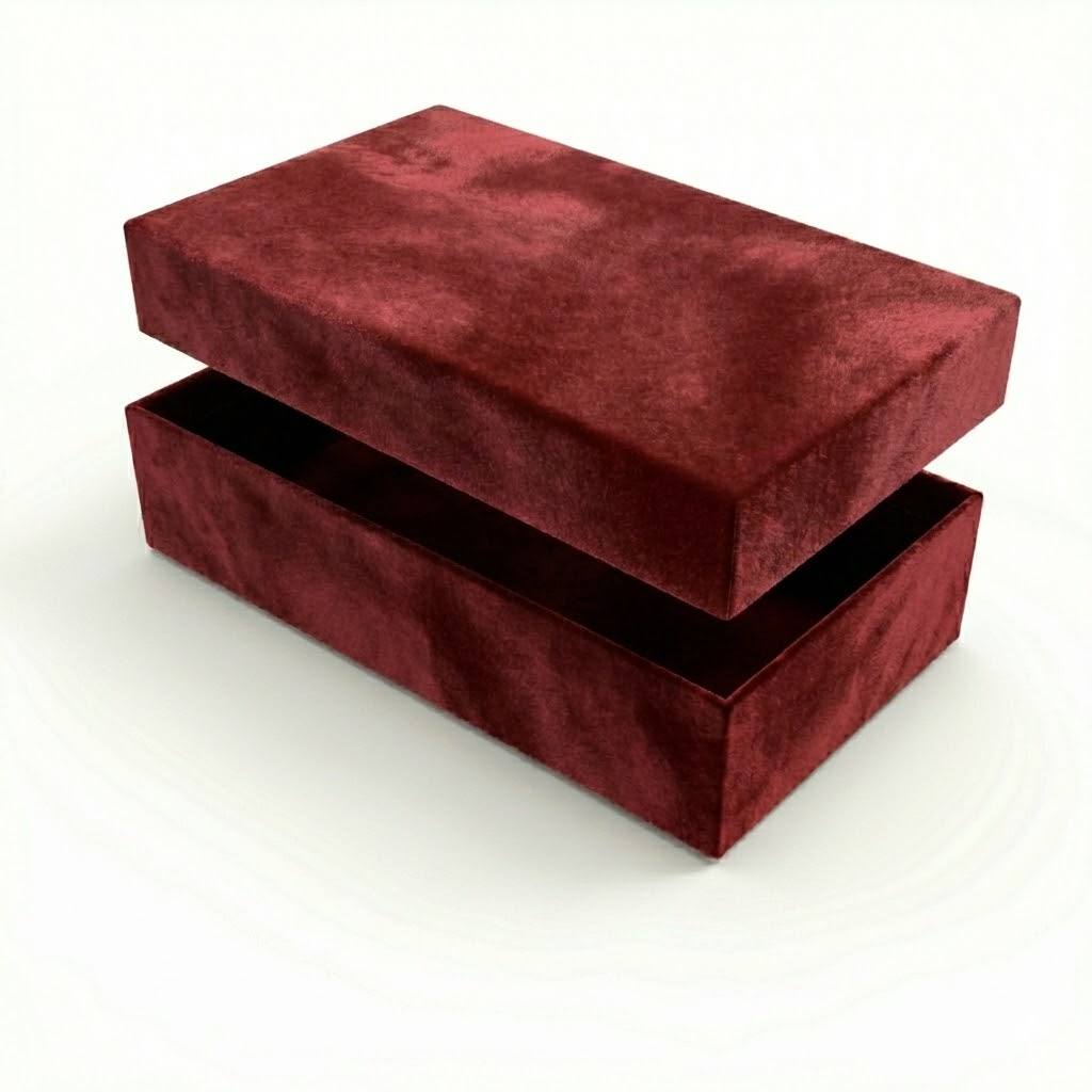 Velvet rigid box red variant
